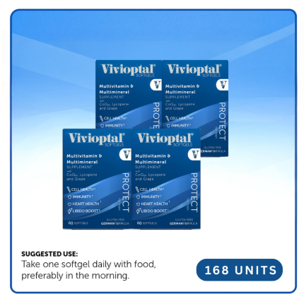 VIVIOPTAL PROTECT 168 UNITS MASTERPACK (60 SOFTGELS)